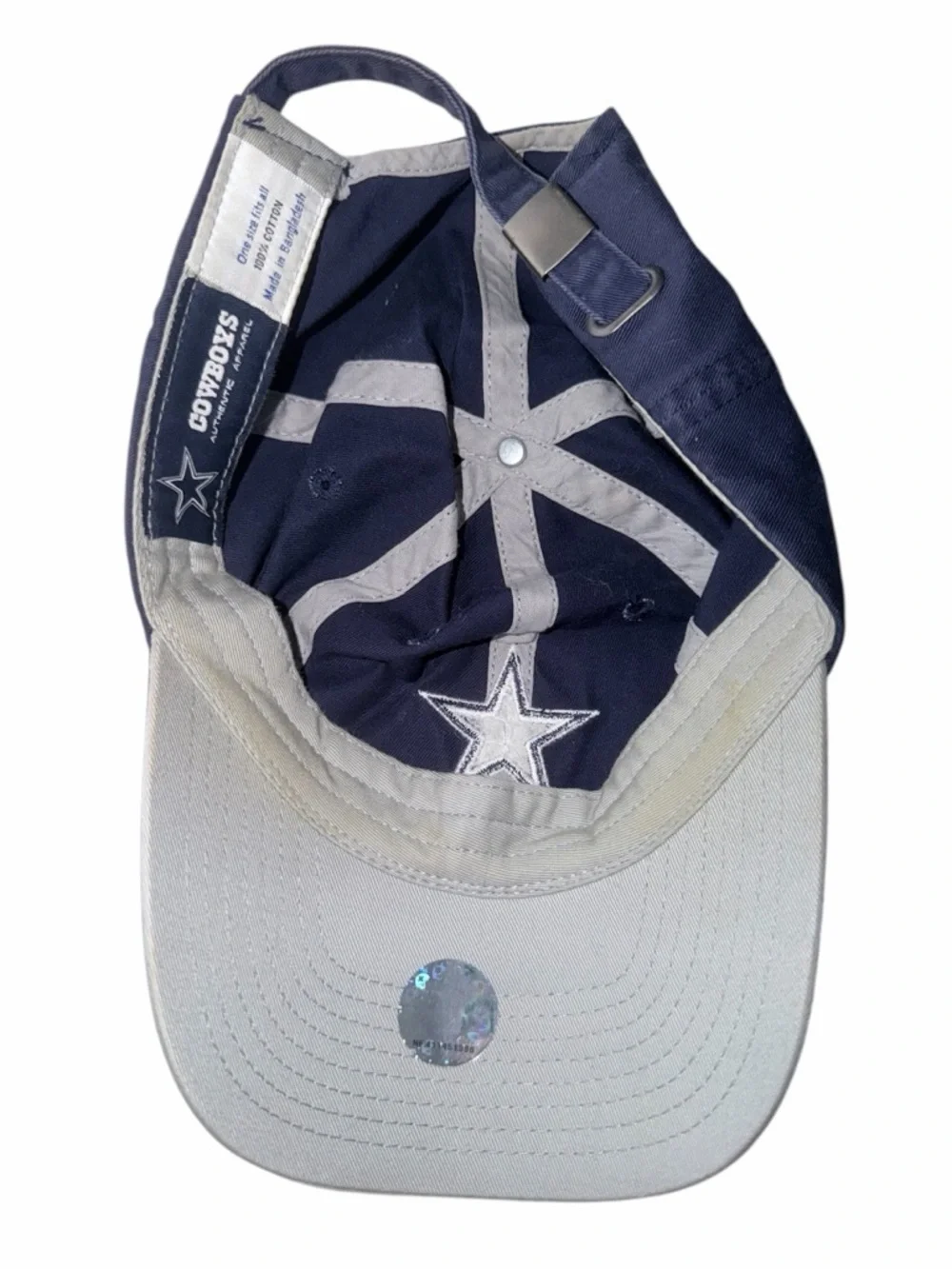Dallas Cowboys NFL Authentic Star Cap Hat Football Snapback Adjustable Blue